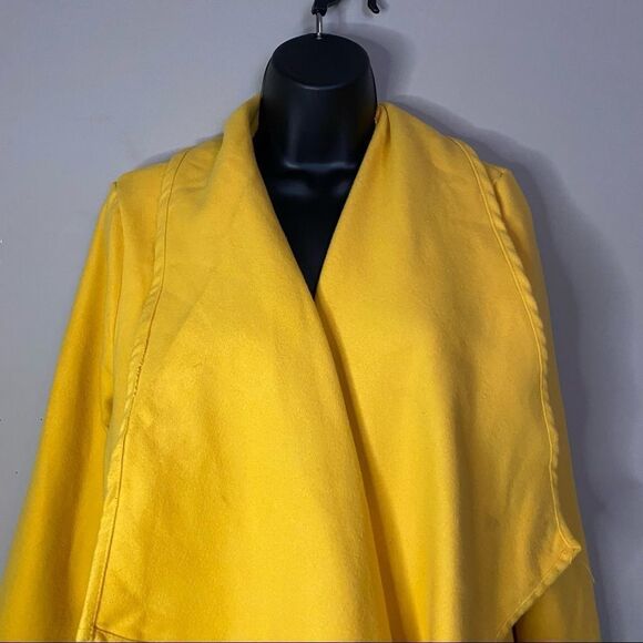 36POINT5 Yellow Mustard Polyester Long Coat - Picture 3 of 11